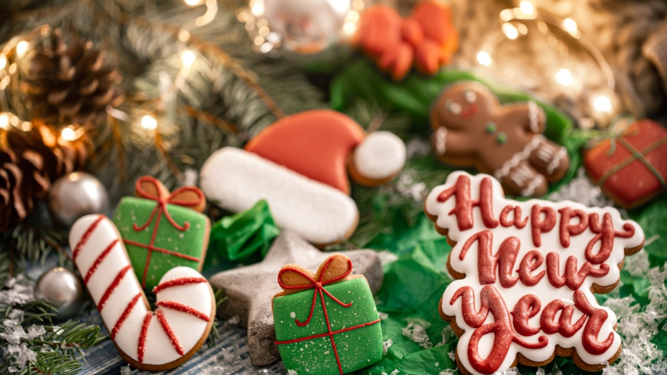 composition-with-bright-christmas-glazed-gingerbread-cookies-blurred-background-with-bokeh-craft-homework-cookies-christmas (2)