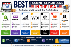 Read more about the article Best E-commerce Platforms in the USA (2026 Guide)